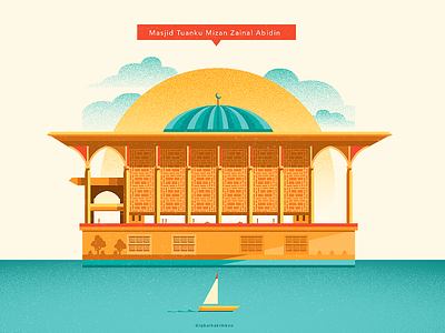 Tuanku Mizan Zainal Abidin Mosque building flatdesign islam malaysia mosque muslim pray putrajaya structure vector