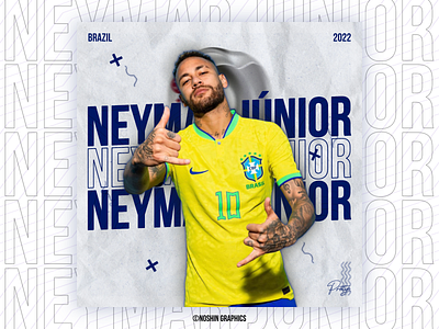 NEYMAR JUNIOR! graphic design photoshop poster design typography