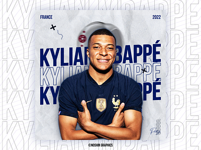 KYLIAN MBAPPE! graphic design photoshop poster design typography