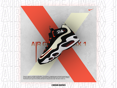 AIR GRIFFEY MAX nike poster poster design shoes social media post