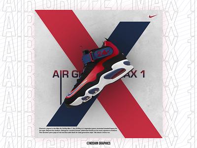 AIR GRIFFEY MAX nike poster poster design shoes social media post