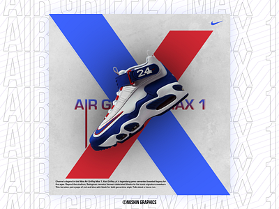 AIR GRIFFEY MAX nike poster poster design shoes social media post