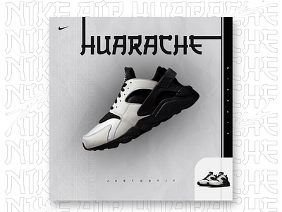 HUARACHE! graphic design nike photoshop poster design shoes social media post