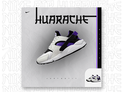 HUARACHE! graphic design nike photoshop poster design shoes social media post