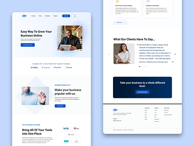 SAAS Landing Page branding design graphic design illustration interface landing page logo saas service as a software ucd ui ui design user experience user interface ux web design