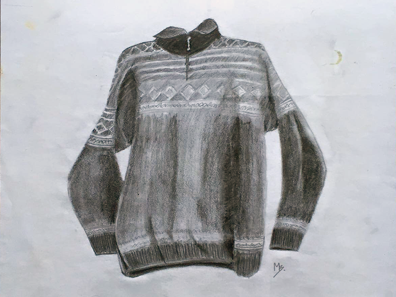 ugly christmas sweater doodle