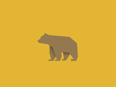 Brown Bear adobe adobe illustrator animal bear creative creativity design digital art flat design gradient graphic design graphics illustration illustrator logo logotype minimal pictogram save the planet vector