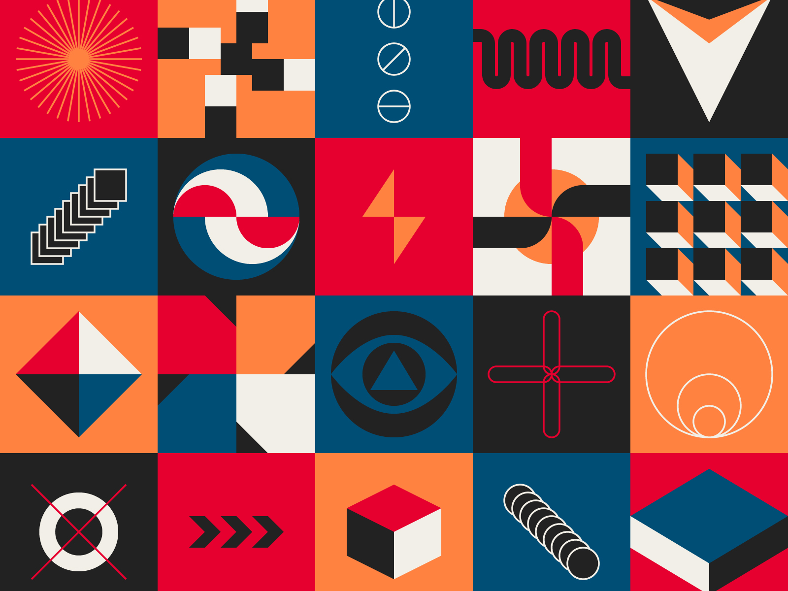 Abstract pattern mural by Neo Geometric ð️ on Dribbble