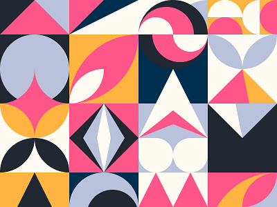 Stylish pattern 2d background block dadaism design flat geometric pattern shape square swiss