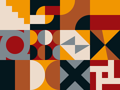 Neo Geo Pattern Design background bauhaus bundle design flat geometric minimal pattern shape square swiss