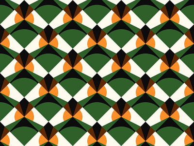 Retro geometric pattern design