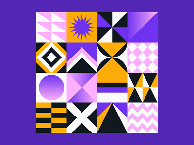 Geometric Pattern Bundle abstract adobe illustrator background block branding design geometric gradient graphic modern pattern shape square vector