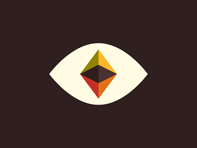 Logo NFT abstract art branding crypto design ephirium eye flat geometric logo minimal nft shape