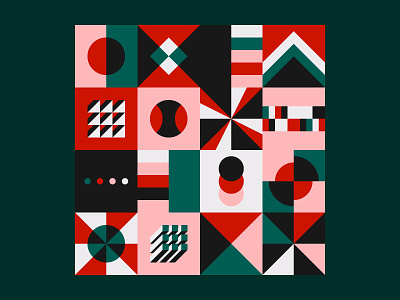 Abstract Shapes Geometric Pattern abstract art background circe composition design flat geometric geometry graphic design mosaic mural ornament pattern professional shape square tile tileable