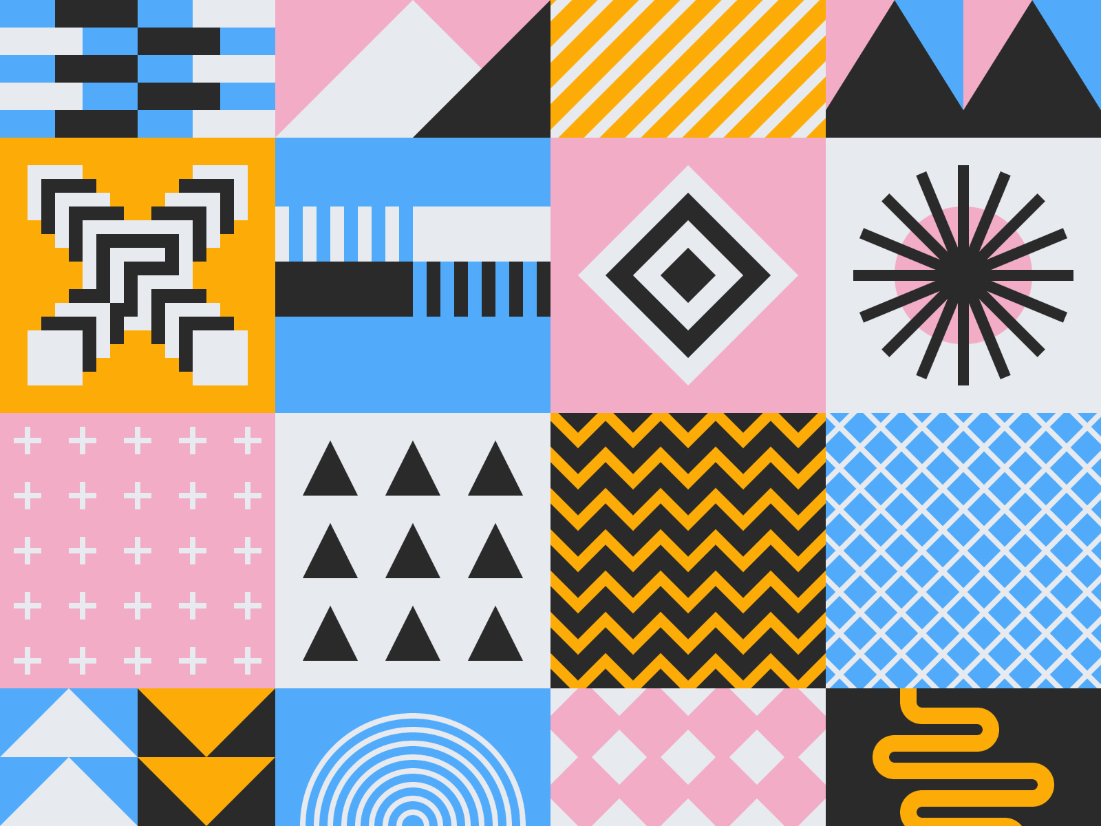 Seamless Geometric Pattern Bundle by Neo Geometric 👁️ on Dribbble