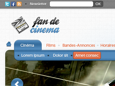 Movie site ballpark blue cinema movie orange site