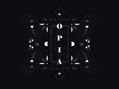 Opia V2 2d abstract design geometric illustration lines minimal poster shirt
