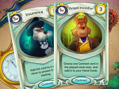Card Design card cards character game design ui
