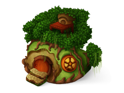 Hobbit House art building game