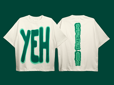 YEH Jamaican Streetwear Oversized T-Shirt blur branding caribbean design designer fashion freelance freelancer graphic design graphic designer illustration jamaica jamaican logo minimal minimalism street wear streetwear tobu tobucreate