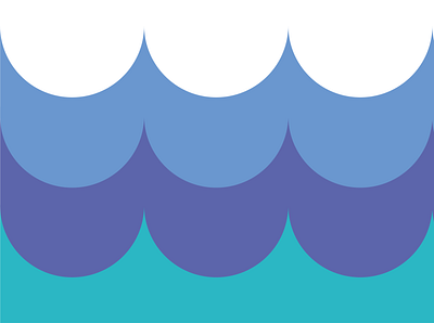 WAVES design flat geometry illustration illustrator minimalist pattern sea vector waves