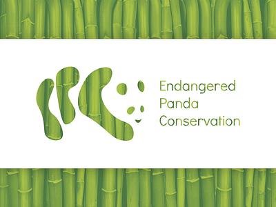 Panda - Daily Logo Challenge Day03 bamboo daily logo challenge green logo monogram panda