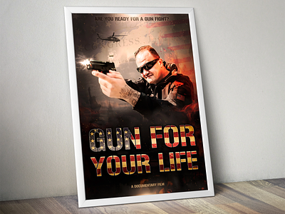 Documentary poster design documentary flyer graphic design guns military