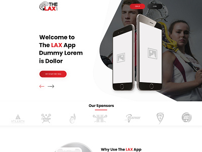 Mobile App Landing Page Design