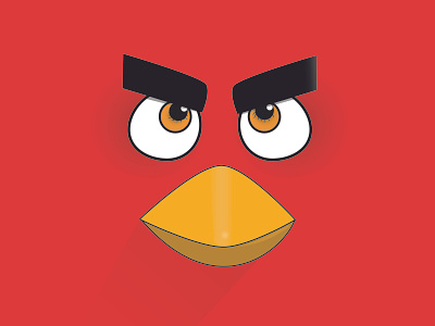 Angry Birds - Red adobeillustrator angrybirds design graphic design illustration illustrator red vector
