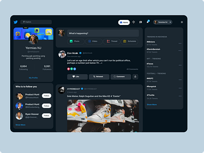 Twitter Homepage Redesign