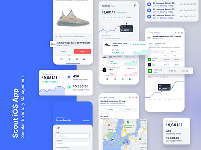 Scout iOS - Sneaker Inventory Management ui ux