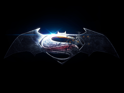 Batman v Superman Emblem batman comics dc fx logo movie superman