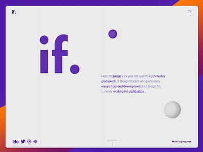 Portfolio Website Redesign design flat minimal portfolio site ui web webdesign website