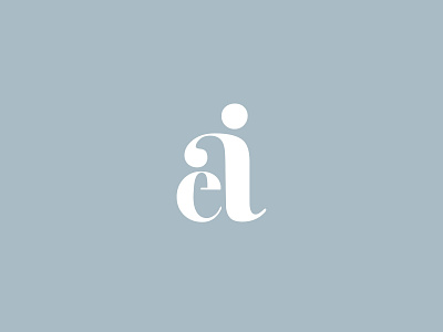 aei monogram branding clean design flat icon identity lettering logo minimal modern monogram