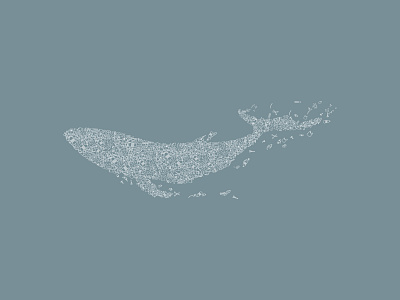 Plastic whale illustration