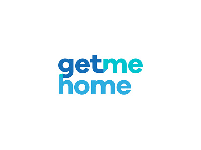 Get Me Home logo | typographic branding cause clean contribution design flat identity lettering logo minimal modern not for profit response type