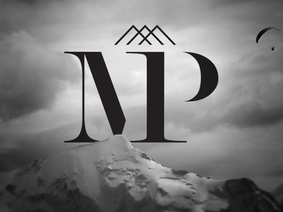 MP monogram logo serif premium nv mp monogram mp mountain highend vector type monogram modern minimal logo lettering identity icon flat design clean branding