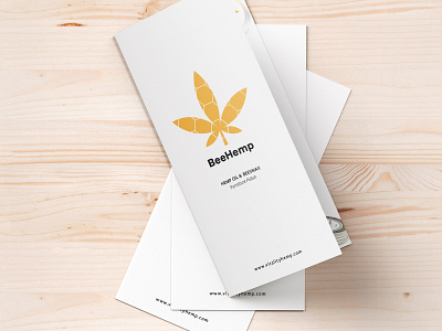 BeeHemp Flyers branding clean design flat icon identity logo minimal modern