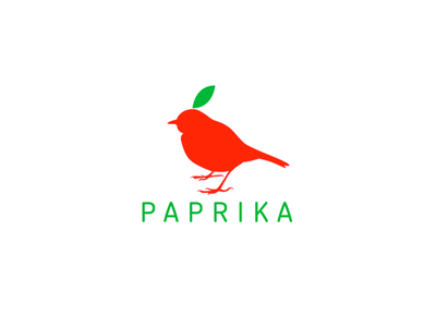 Paprika bird food logo red vegetables