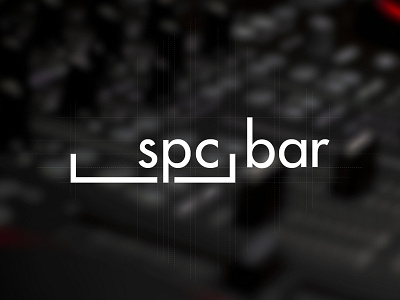 spc bar branding flat logo music music artist typography