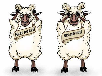 Sheep character illustration