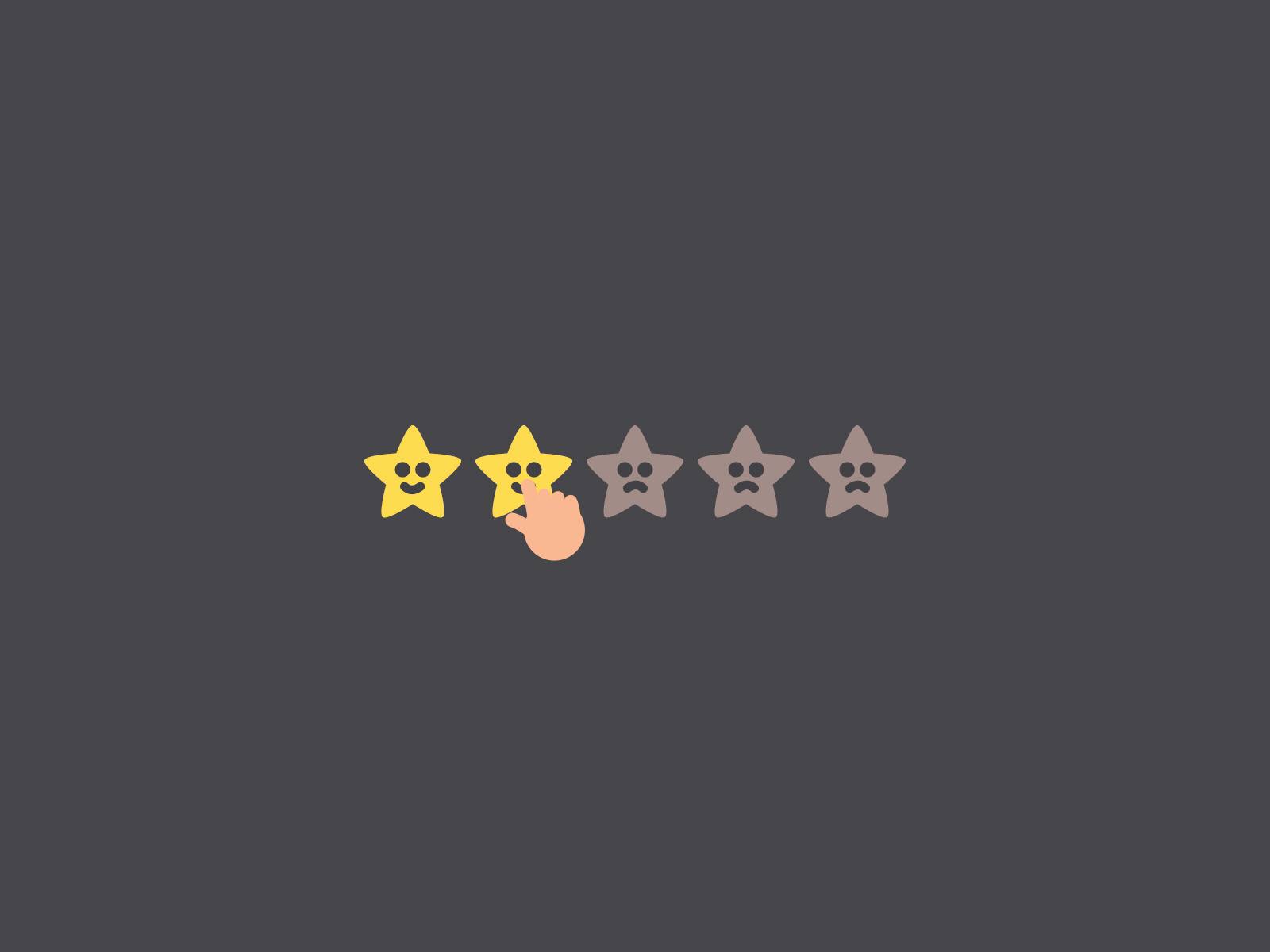 Cartoony Style Star Rating GIF Animation 2d 2danimation after effect animation flat flat animation gif gif animation gifs loop loopinggif loops rating star star rating