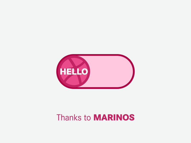 Hello Dribbble animation dribbble flat gif gif animation hello hello dribbble hellodribbble marinos media start welcome