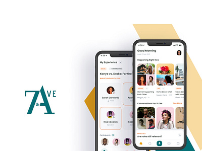7th Ave Social Media App Design