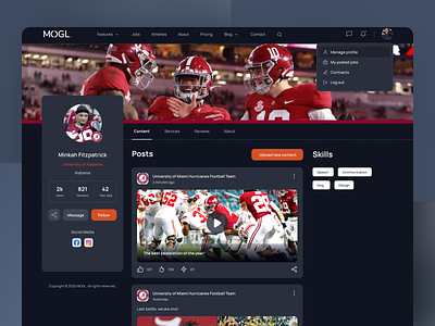 Designing the First Platform for College Athletes branding design graphic design ui ux design website website design