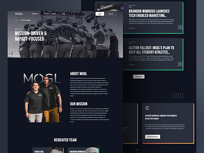 Designing The First Platform For College Athletes design graphic design ui ux design website design