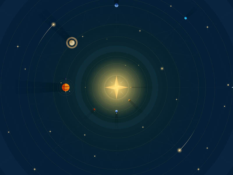 Solar System by Kier Willetts on Dribbble