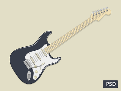 Strat) electro fender for fun free guitar illustration instrument psd rebound rock stratocaster vector