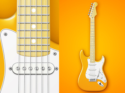 Fender Stratocaster fender full vector guitar icon illustration music pixel perfect stratocaster vector