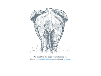 404 error page 404 elephant error illustration